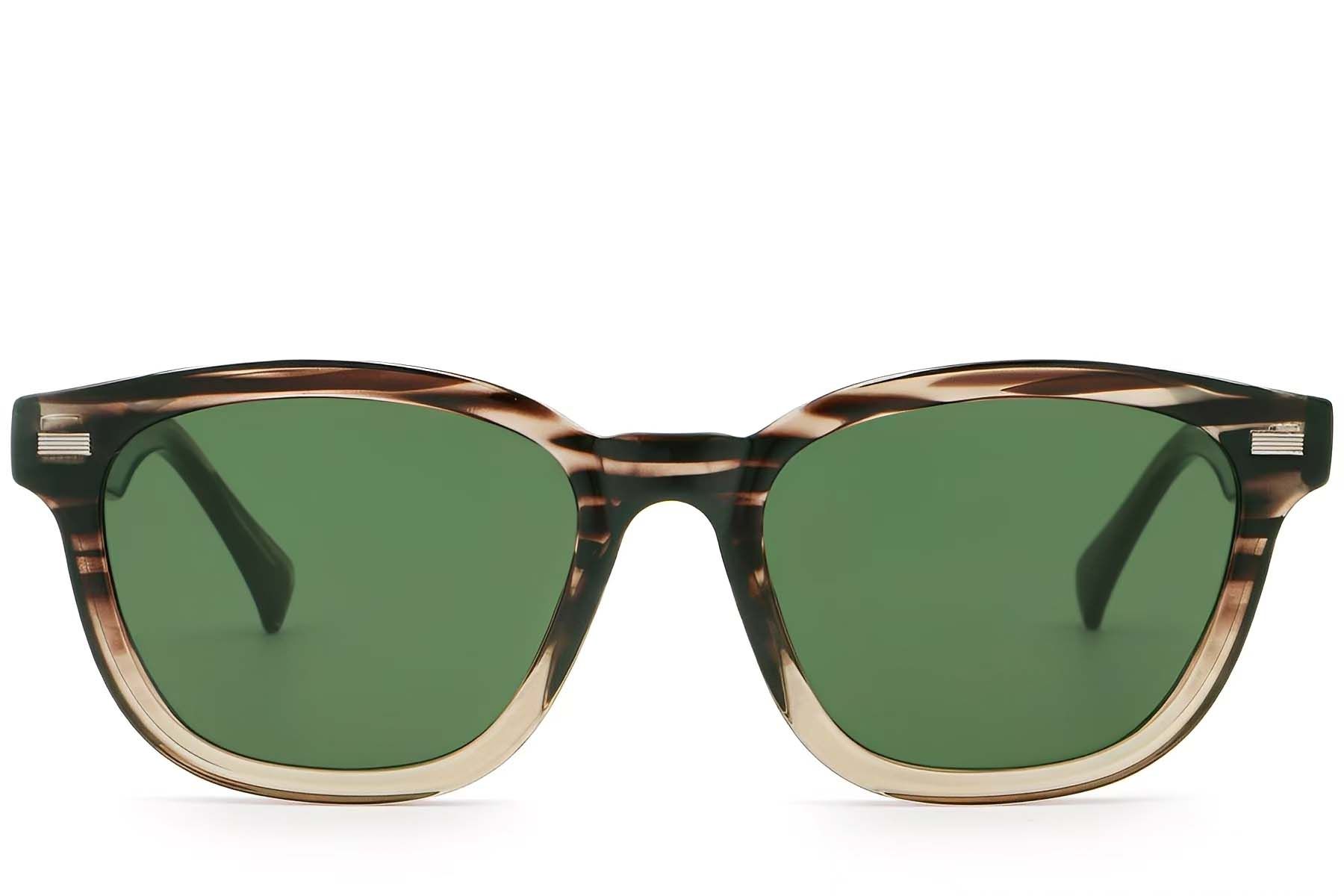 Rectangular Tortoiseshell Plastic Sunglasses #BS2503-0372