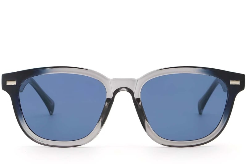Rectangular Grey Plastic Sunglasses #BS2503-0374