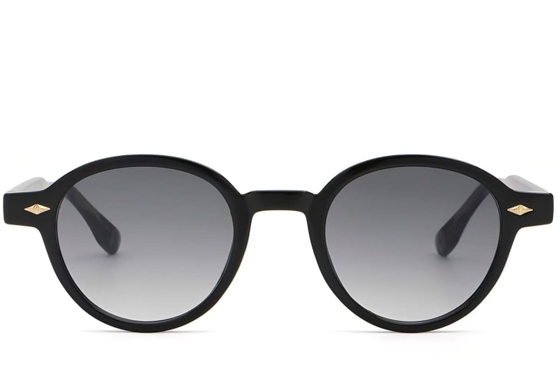 Oval Black Plastic Sunglasses #BS2503-0377