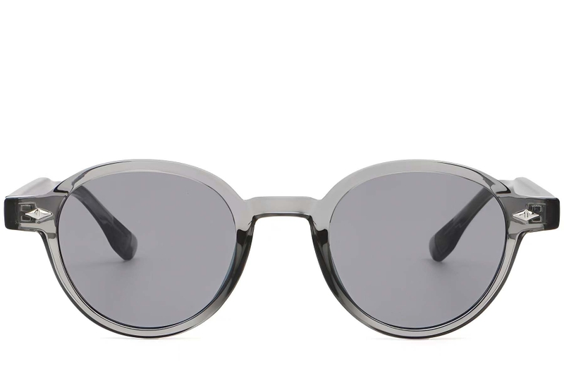 Oval Grey Plastic Sunglasses #BS2503-0378