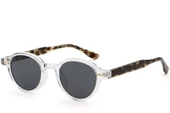 Oval Transparent Plastic Sunglasses #BS2503-0380