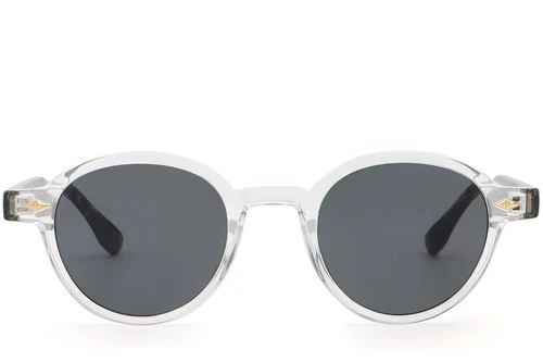Oval Transparent Plastic Sunglasses #BS2503-0380