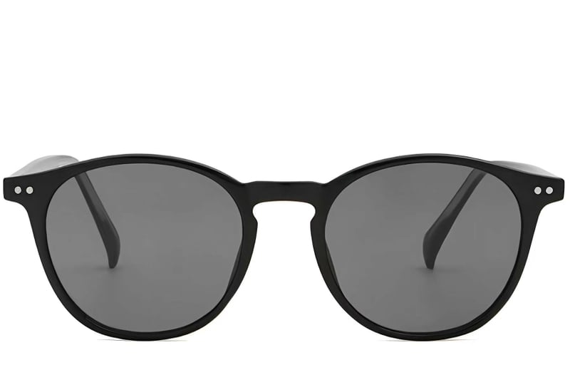 Oval Black Plastic Sunglasses #BS2503-0381