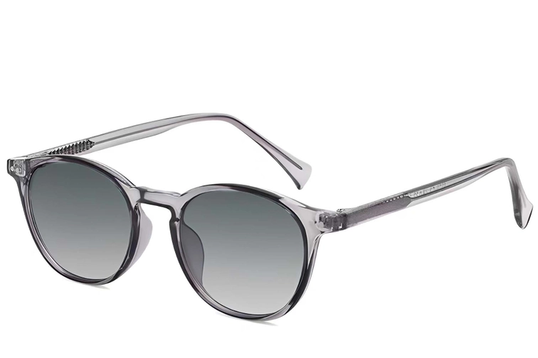 Oval Purple Plastic Sunglasses #BS2503-0382