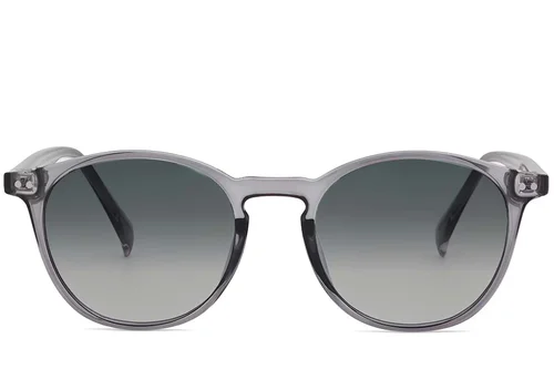Lunettes de soleil ovales en plastique violet #BS2503-0382