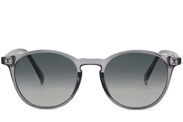 Lunettes de soleil ovales en plastique violet #BS2503-0382