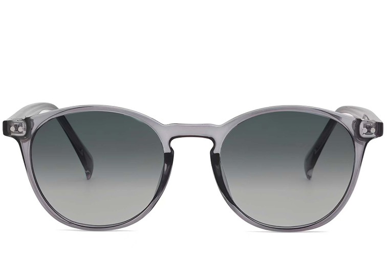 Lunettes de soleil ovales en plastique violet #BS2503-0382