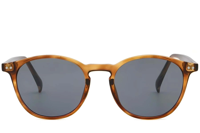 Oval Tortoiseshell Plastic Sunglasses #BS2503-0383