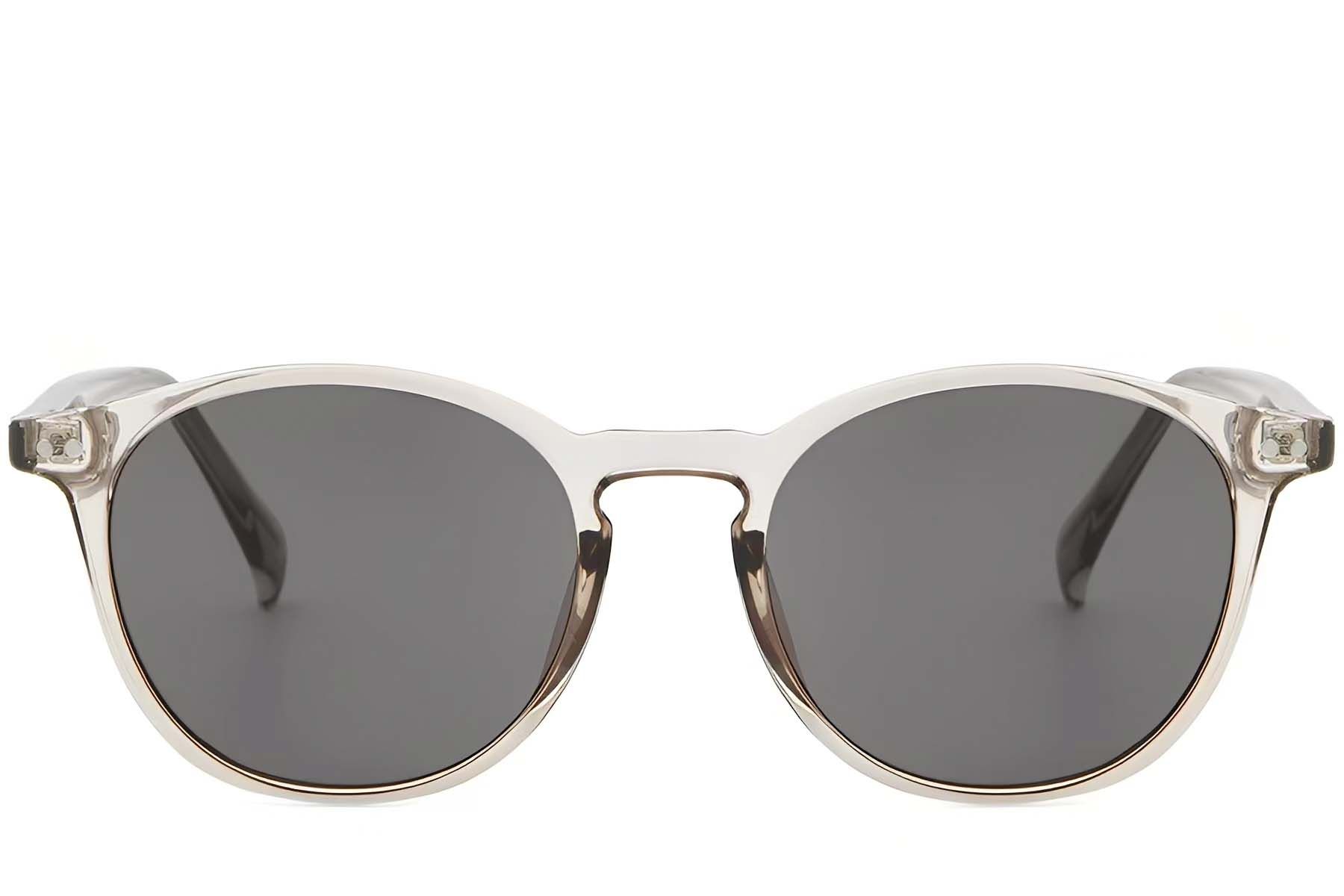 Oval Grey Plastic Sunglasses #BS2503-0384