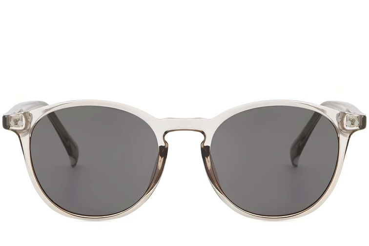 Oval Gray Plastic Sunglasses #BS2503-0384