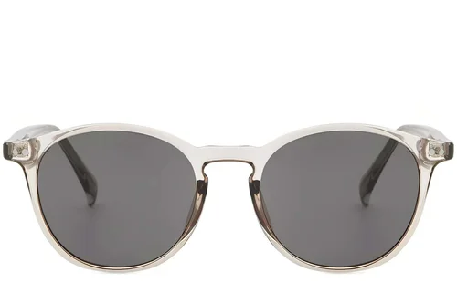 Lunettes de soleil ovales en plastique gris #BS2503-0384