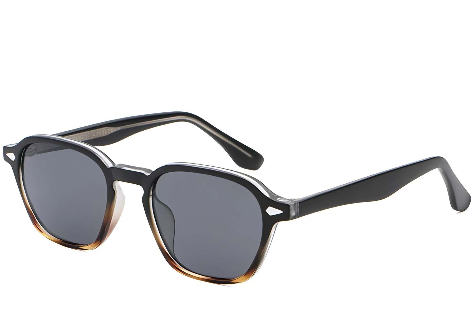 Geometric Tortoiseshell Plastic Sunglasses #BS2503-0387
