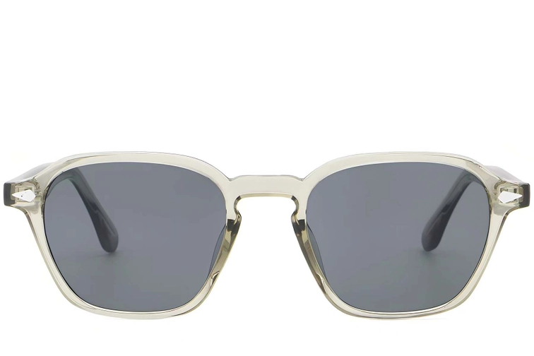 Geometric Grey Plastic Sunglasses #BS2503-0390