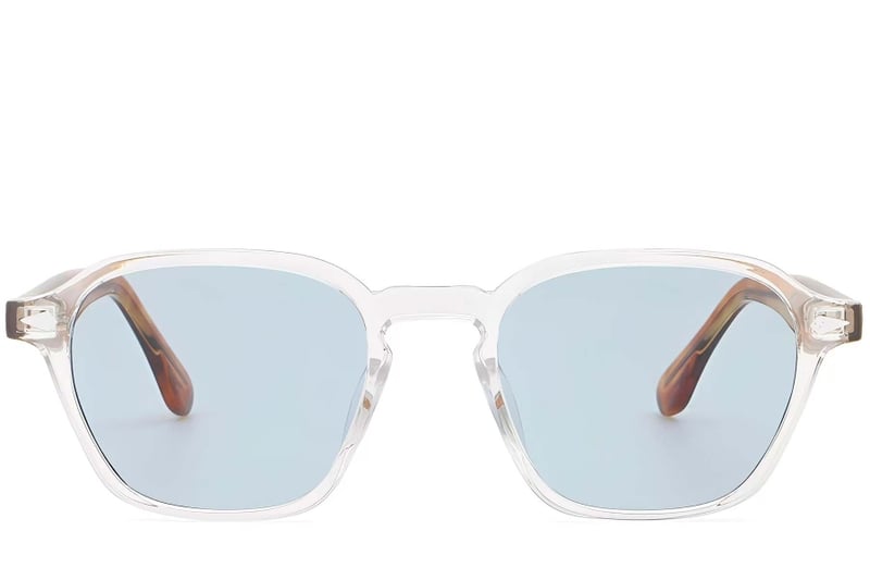 Geometric Transparent Plastic Sunglasses #BS2503-0391