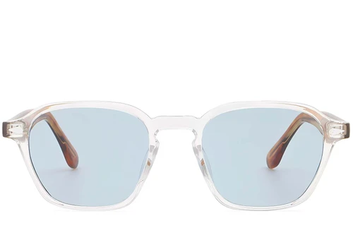 Geometric Transparent Plastic Sunglasses #BS2503-0391