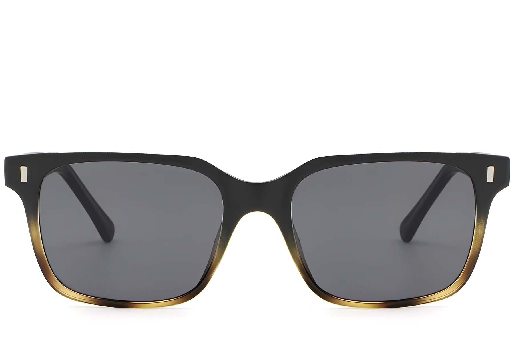 Rectangular Tortoiseshell Plastic Sunglasses #BS2503-0393