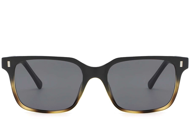 Rectangular Tortoiseshell Plastic Sunglasses #BS2503-0393