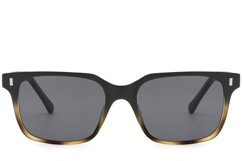 Rechteckige Sonnenbrille aus Kunststoff mit Schildpattmuster #BS2503-0393