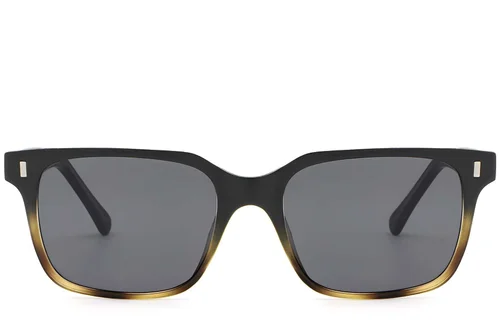 Lunettes de soleil rectangulaires en plastique écaille de tortue #BS2503-0393