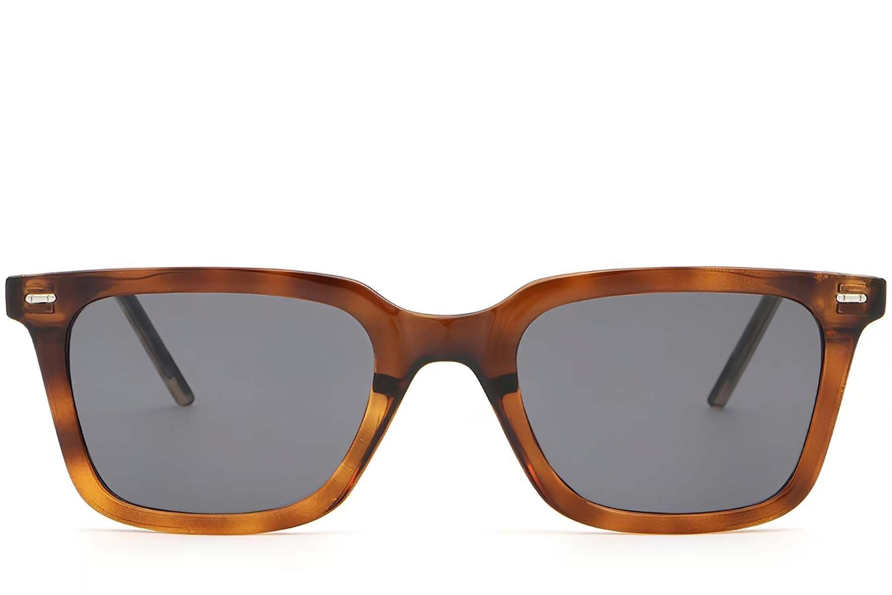 Rectangular Tortoiseshell Plastic Sunglasses #BS2503-0399
