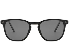 Rechteckige schwarze Kunststoff-Sonnenbrille #BS2503-0401
