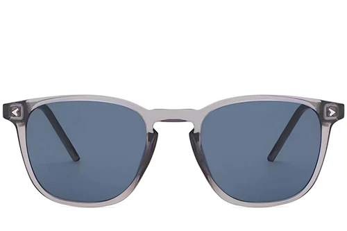 Gafas de sol rectangulares de plástico morado #BS2503-0402