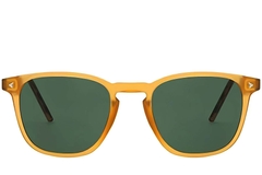Lunettes de soleil rectangulaires en plastique orange #BS2503-0404