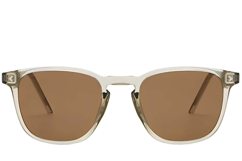 Lunettes de soleil rectangulaires en plastique gris #BS2503-0405