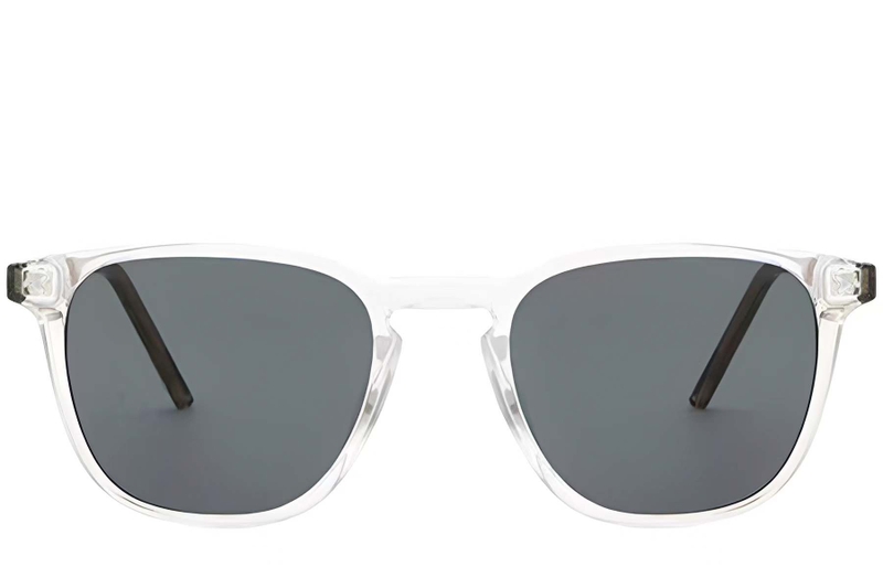 Rechthoekige transparante plastic zonnebril #BS2503-0406
