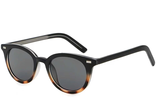 Oval Tortoiseshell Plastic Sunglasses #BS2503-0409