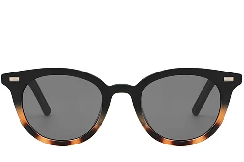 Lunettes de soleil ovales en plastique écaille de tortue #BS2503-0409