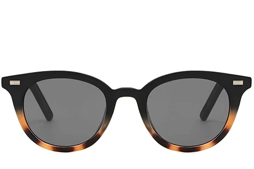 Oval Tortoiseshell Plastic Sunglasses #BS2503-0409
