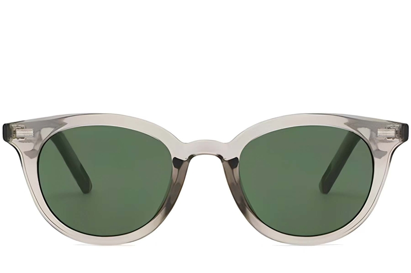 Oval Grey Plastic Sunglasses #BS2503-0412