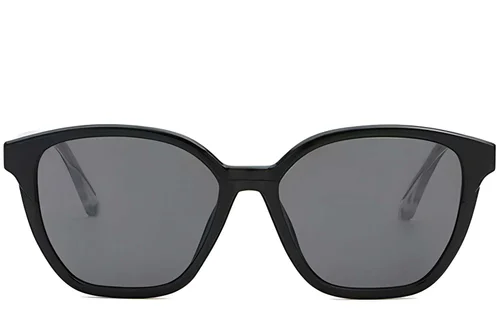 Lunettes de soleil papillon en plastique noir #BS2503-0413