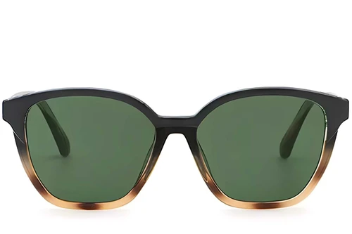 Gafas de sol de plástico con diseño de carey y mariposa #BS2503-0414