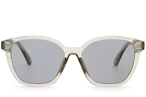 Lunettes de soleil papillon en plastique gris #BS2503-0415