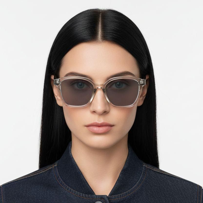 Butterfly Grey Plastic Sunglasses #BS2503-0415