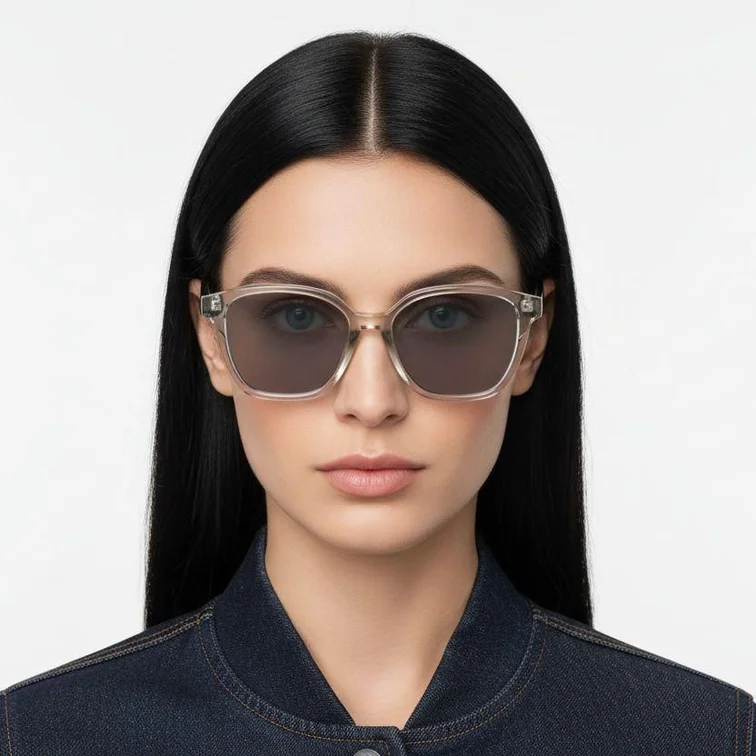 Butterfly Grey Plastic Sunglasses #BS2503-0415