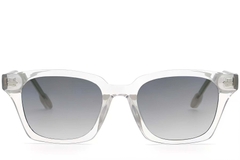 Lunettes de soleil rectangulaires en plastique transparent #BS2503-0422