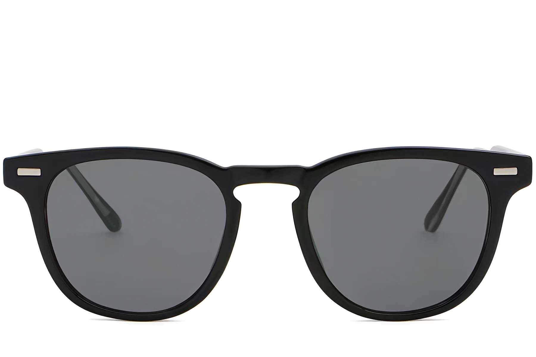 Oval Black Plastic Sunglasses #BS2503-0423