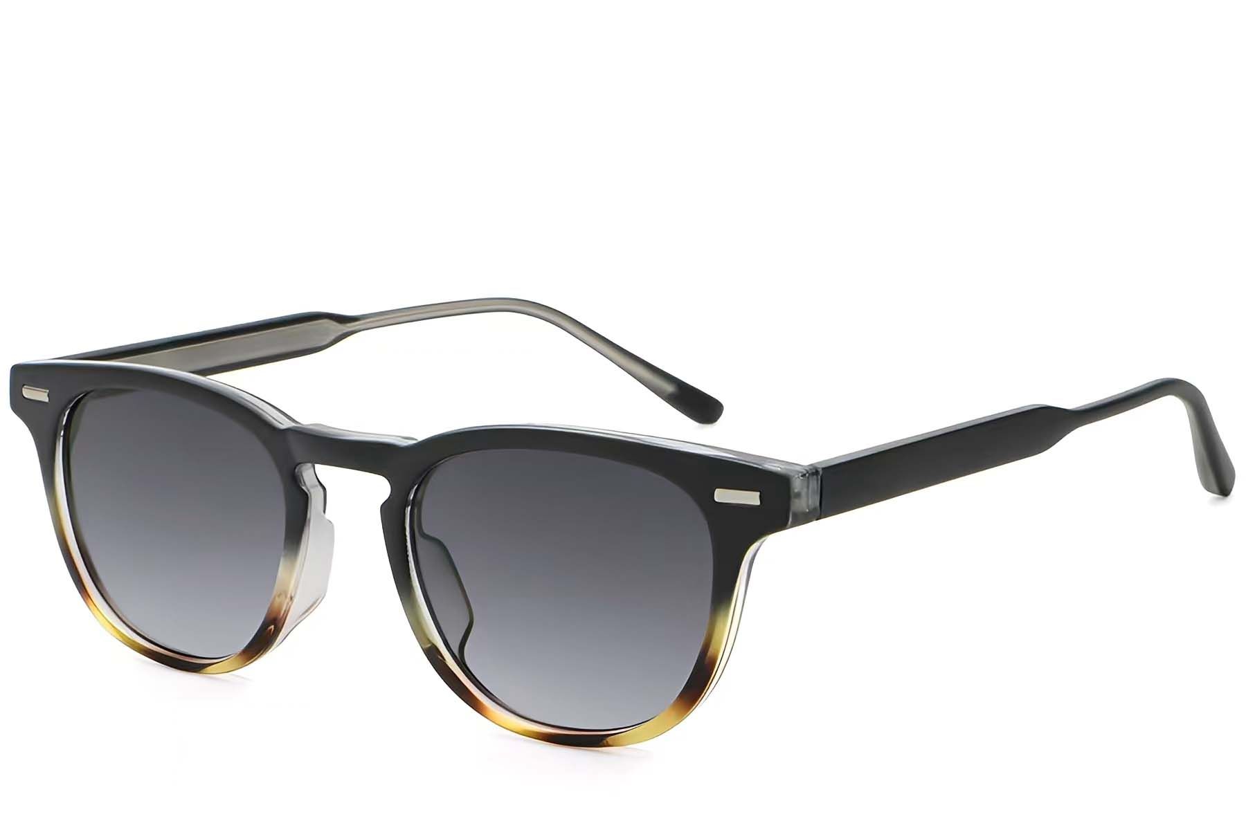 Oval Tortoiseshell Plastic Sunglasses #BS2503-0424