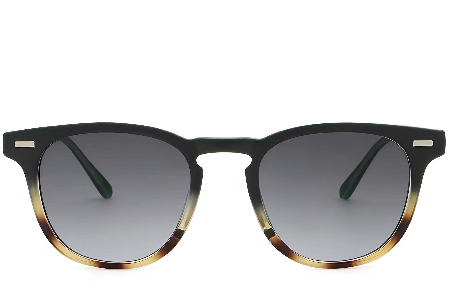 Oval Tortoiseshell Plastic Sunglasses #BS2503-0424