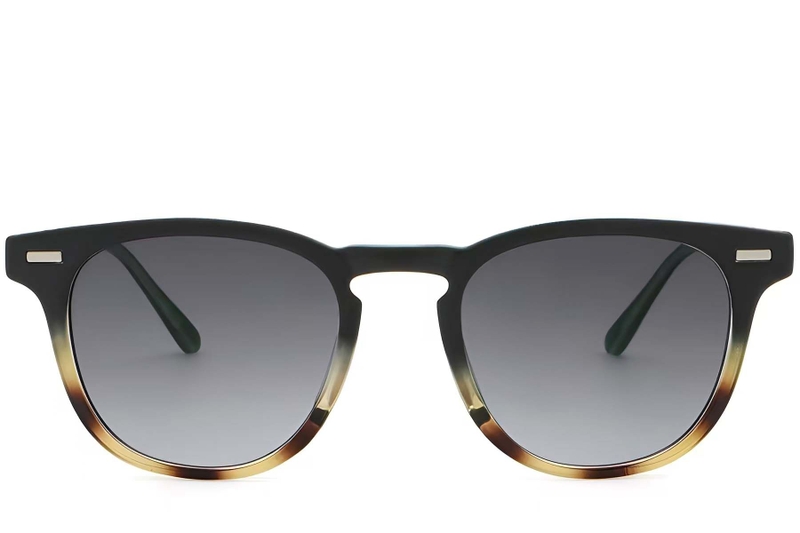 Ovale schildpad plastic zonnebril #BS2503-0424