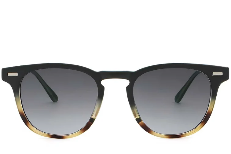 Oval Tortoiseshell Plastic Sunglasses #BS2503-0424