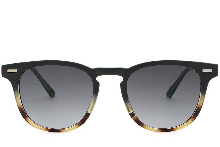 Gafas de sol ovaladas de plástico con efecto carey #BS2503-0424