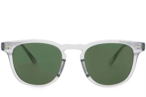 Oval Grey Plastic Sunglasses #BS2503-0425