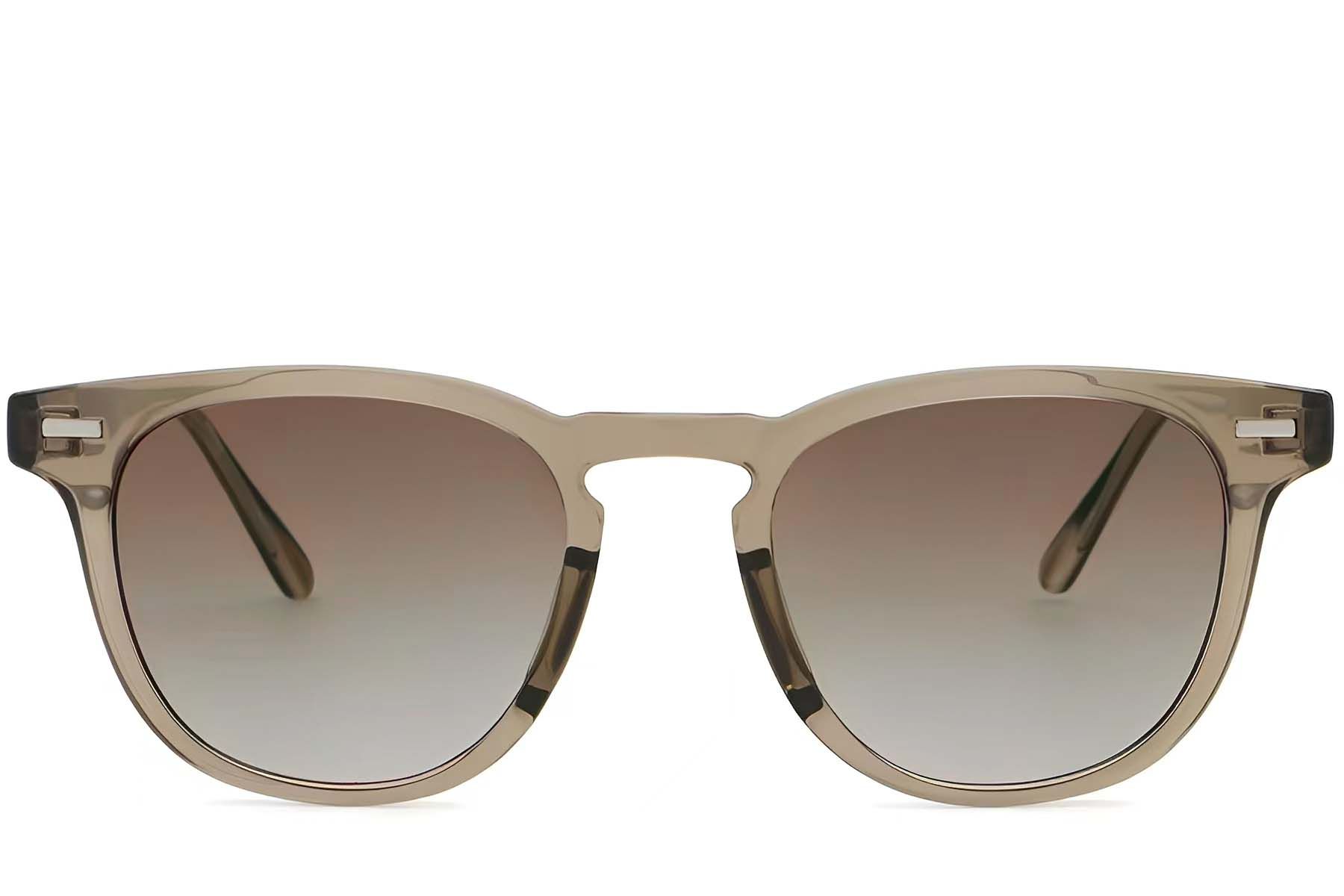 Oval Brown Plastic Sunglasses #BS2503-0428