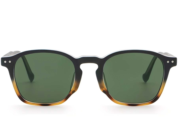 Gafas de sol ovaladas de plástico con efecto carey #BS2503-0430