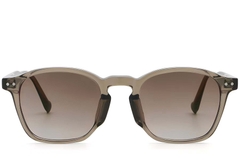 Oval Brown Plastic Sunglasses #BS2503-0433