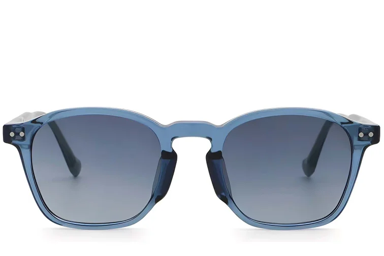 Oval Blue Plastic Sunglasses #BS2503-0434